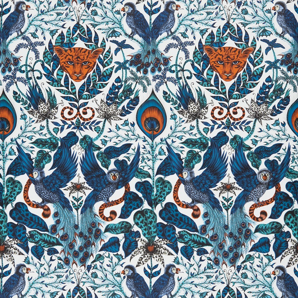 Amazon Wallpaper W0098 01 by Emma J Shipley in Blue